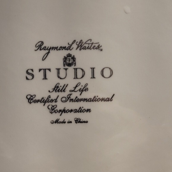 CERTIFIED INTERNATIONAL Dinner Plate Studio Still Life byartist Raymond Waites - Picture 6 of 6